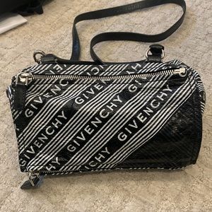 Givenchy black and white leather Pandora crossbody and handle bag